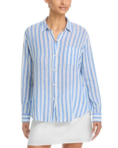 Rails Charli Striped Shirt In Blue