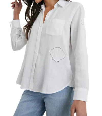 Rails Charli Top Eyelet Shell In White