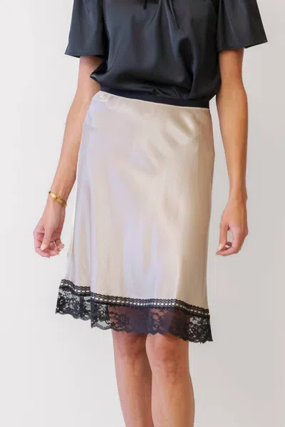 Rails Cherry Slip Skirt In White