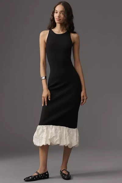 RAILS CHERYL SLEEVELESS KNIT BUBBLE MIDI DRESS