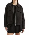 Rails Cheyenne Houndstooth Zip Jacket In Brown