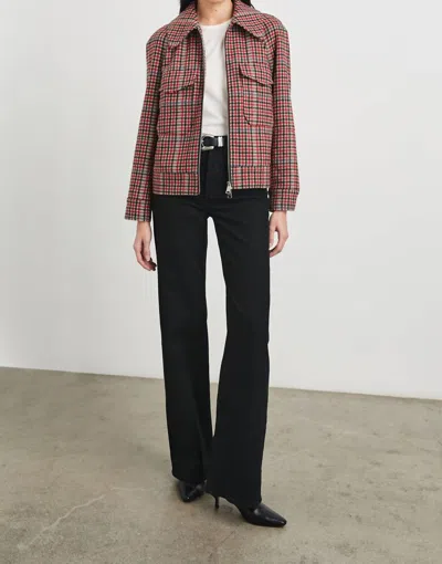 RAILS CHEYENNE JACKET IN CRIMSON MINI CHECK
