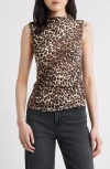 Rails Christen Leopard Print Top In Brown