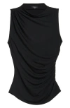 Rails Christen Ruched Sleeveless Top In Black