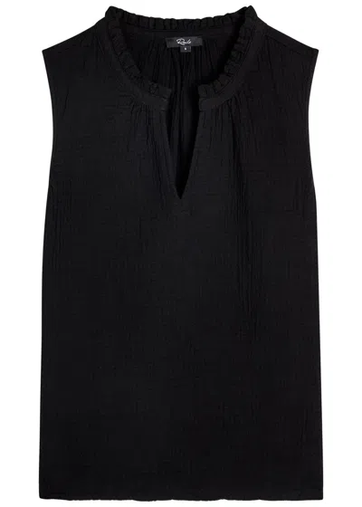 Rails Christy Gauze Top In Black