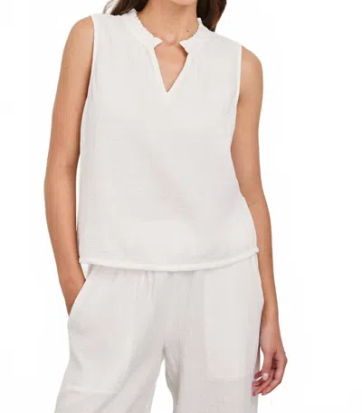 Rails Christy V Neck Top In White