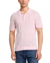 Rails Cillian Ribbed Polo In Pink