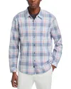 Rails Clyde Printed Button Front Shirt In Legacy Blue