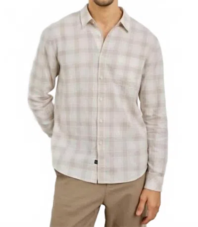 Rails Clyde Shirt In Sea Oat White In Transparent