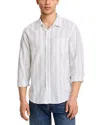 Rails Clyde Striped Long Sleeve Shirt In White Azure