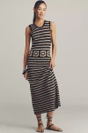 Rails Coco Sleeveless Crochet Midi Dress In Black