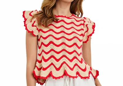 Rails Coen Crochet Knit Top In Multi