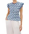 Rails Coen Eyelet Sweater In Azure Scallop In Blue