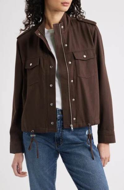 Rails Collins Cotton Blend Utility Jacket In Brown