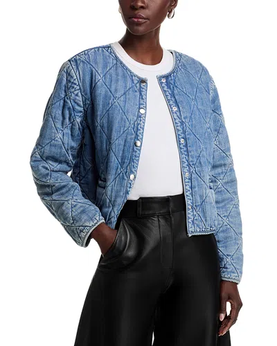 Rails Collins Diamond Quilted Jacket In Faded Indigo
