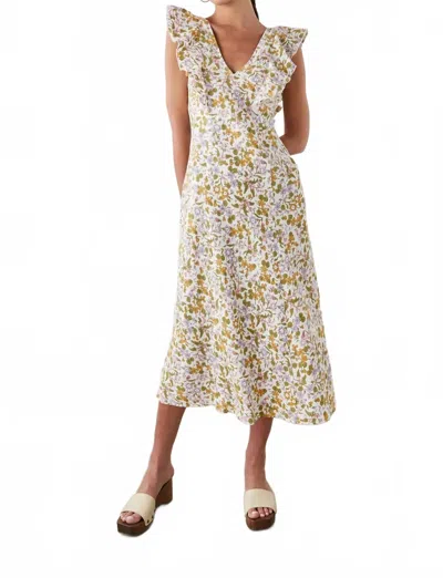 Rails Constance Linen Midi Dress In Tansy Floral Pattern In Multi