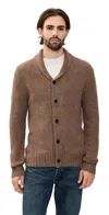 Rails Corden Cardigan Sweater Chestnut Speckle In Brown
