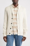Rails Cordon Shawl Collar Cotton Blend Cardigan In White