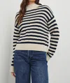 Rails Corrine Stripe Mock Neck Sweater In Multi