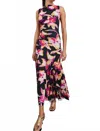 Rails Cosmos Sleeveless High-neck Ruched Maxi Dress In Multi