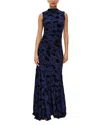 Rails Cosmos Sleeveless High-neck Ruched Maxi Dress In Blue