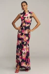 Rails Cosmos Sleeveless High-neck Ruched Maxi Dress In Multi