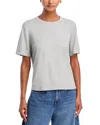 Rails Cotton And Cashmere Short Sleeve Tee In Gray