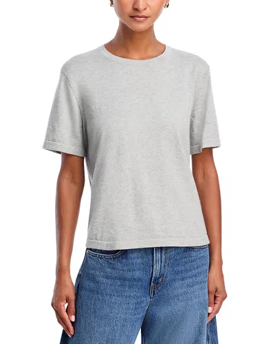 Rails Cotton And Cashmere Short Sleeve Tee In Gray