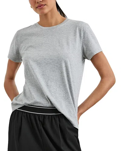 Rails Crewneck Short Sleeve Tee In Heather Grey