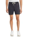 Rails Cruz Stretch Cotton Drawstring Shorts In Washed Black