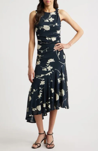 Rails Daija Floral Print Midi Dress In Midnight Roses