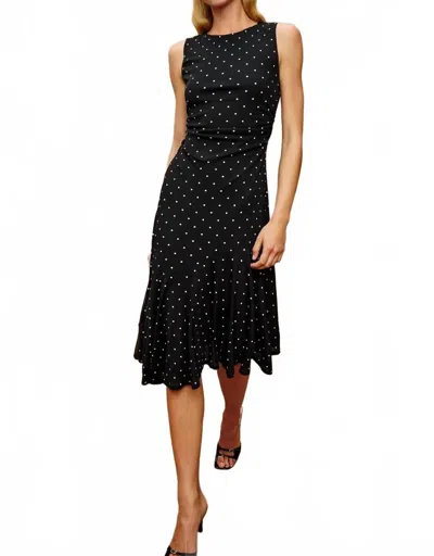 Rails Daija Midi Dress In Navy Polka Dots In Black