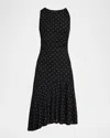 Rails Daija Sleeveless Polka Dot Midi Dress In Multi