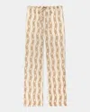 Rails Damani Wide Leg Drawstring Pants In Ivory Gold Link