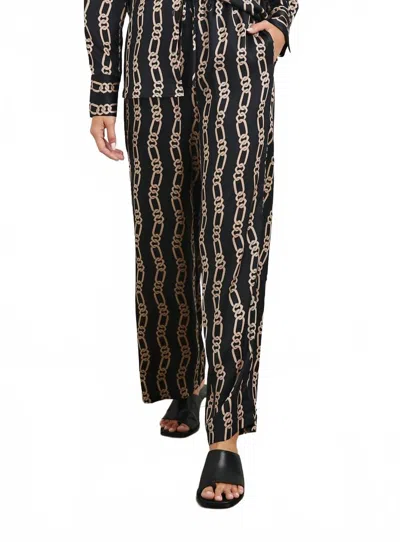 RAILS DAMANI PANT IN BLACK/ GOLD LINK