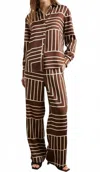 Rails Damani Pant In Brown Line In Multi