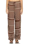 Rails Line Art Damani Satin Pants In Multi