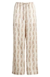 Rails Damani Wide Leg Drawstring Pants In Ivory Gold Link