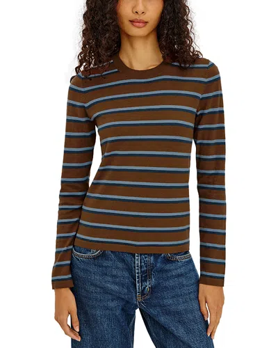 Rails Davie Cotton & Cashmere Knit Top In Brown