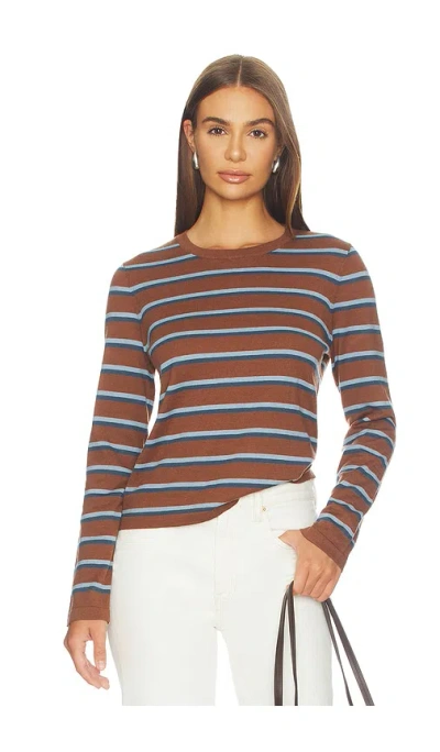 Rails Davie Long Sleeve Tee In Brown