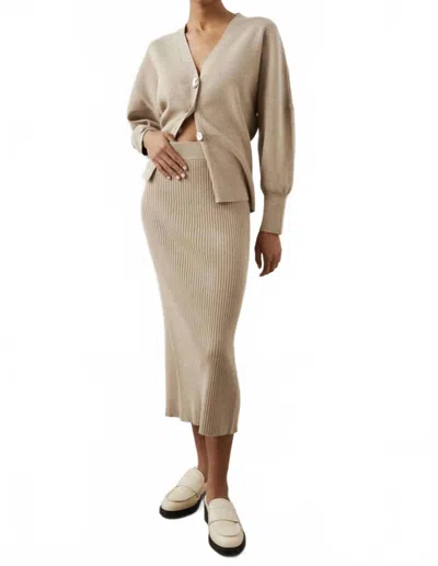 Rails Davina Midi Skirt In Oat In Brown