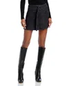 Rails Deanna Denim Wrap Mini Skirt In Black Pearl