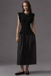Rails Deidre Sleeveless Twofer Midi Dress In Black