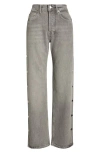 Rails Del Mar High Waist Wide Leg Boyfriend Jeans In Gray