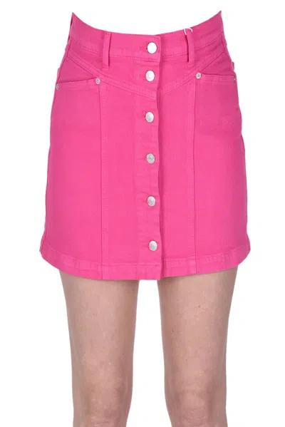 Rails Denim Mini Skirt In Fuxia