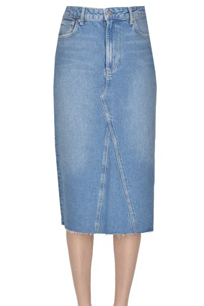 Rails Denim Pencil Skirt In Blue