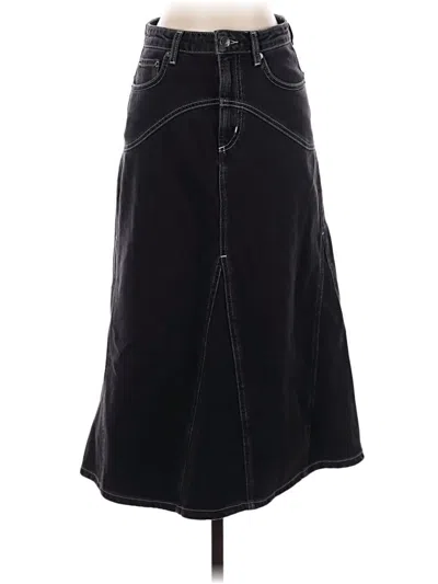Pre-owned Rails Denim Skirt In Black
