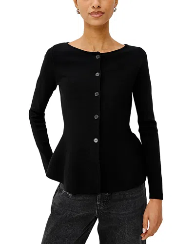 Rails Diane Peplum Cardigan In Black