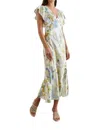 Rails Dina Flutter Sleeve Midi Dress In Multi