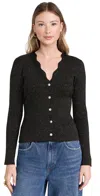 Rails Dita Cardigan In Gold Lurex In Gold Metallic